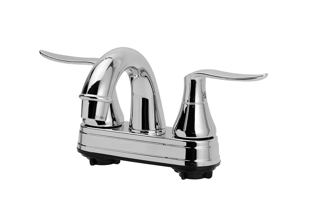 DF-PL620LH-CP – DURA FAUCET Faucet, Used For Lavatory Single Piece Deck Mount Arc Spout 2 Teapot Handle Chrome Plated...